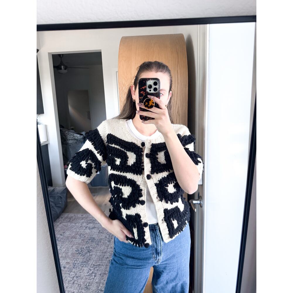 Anthropologieβ Short Sleeve Cardigan Sweater